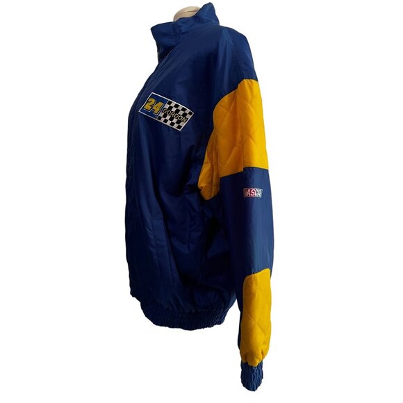 Vintage Nascar Jeff Gordon #24 Jacket Sz XL Mens by Nutmeg Blue & Yellow Racing - Picture 4 of 15